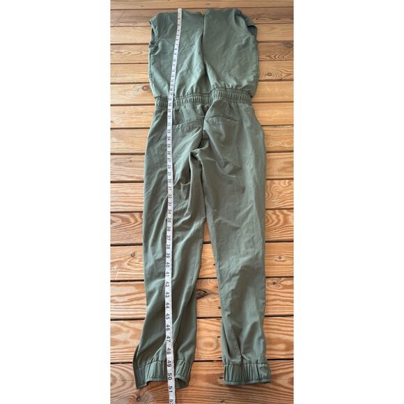 Albion Women’s Cap sleeve Jet Setter jumpsuit size XXS Green P1 - Picture 4 of 7